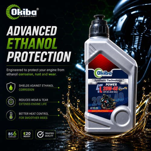 OKIBA Power 4T 20W40 Fully Synthetic Engine Oil – 800ML