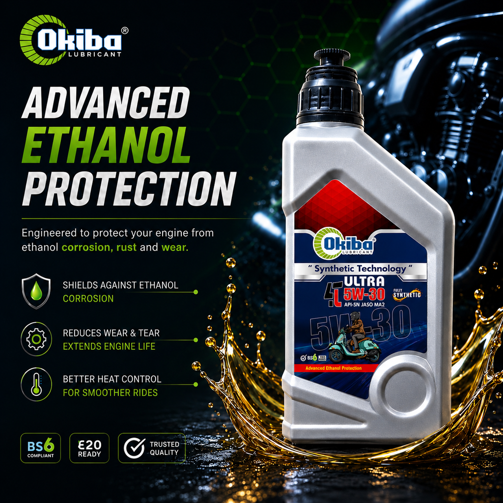 OKIBA Ultra 4T 5W30 Fully Synthetic Engine Oil – 800ML