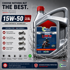 OKIBA Royal 4T 15W50 Fully Synthetic Engine Oil – 2.5L