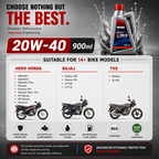 OKIBA Premium 4T 20W40 Synthetic Technology Engine Oil – 900ML