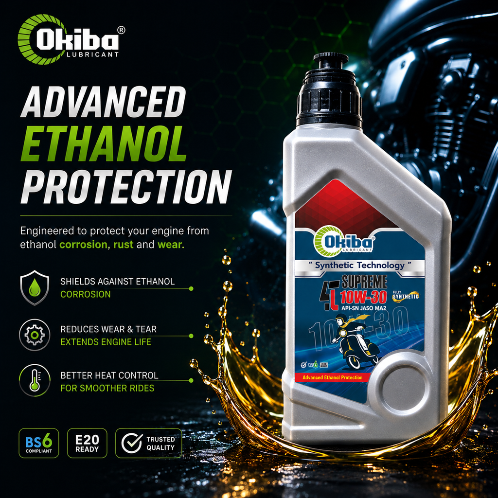 OKIBA Supreme 4T 10W30 Synthetic Technology Engine Oil – 800ML