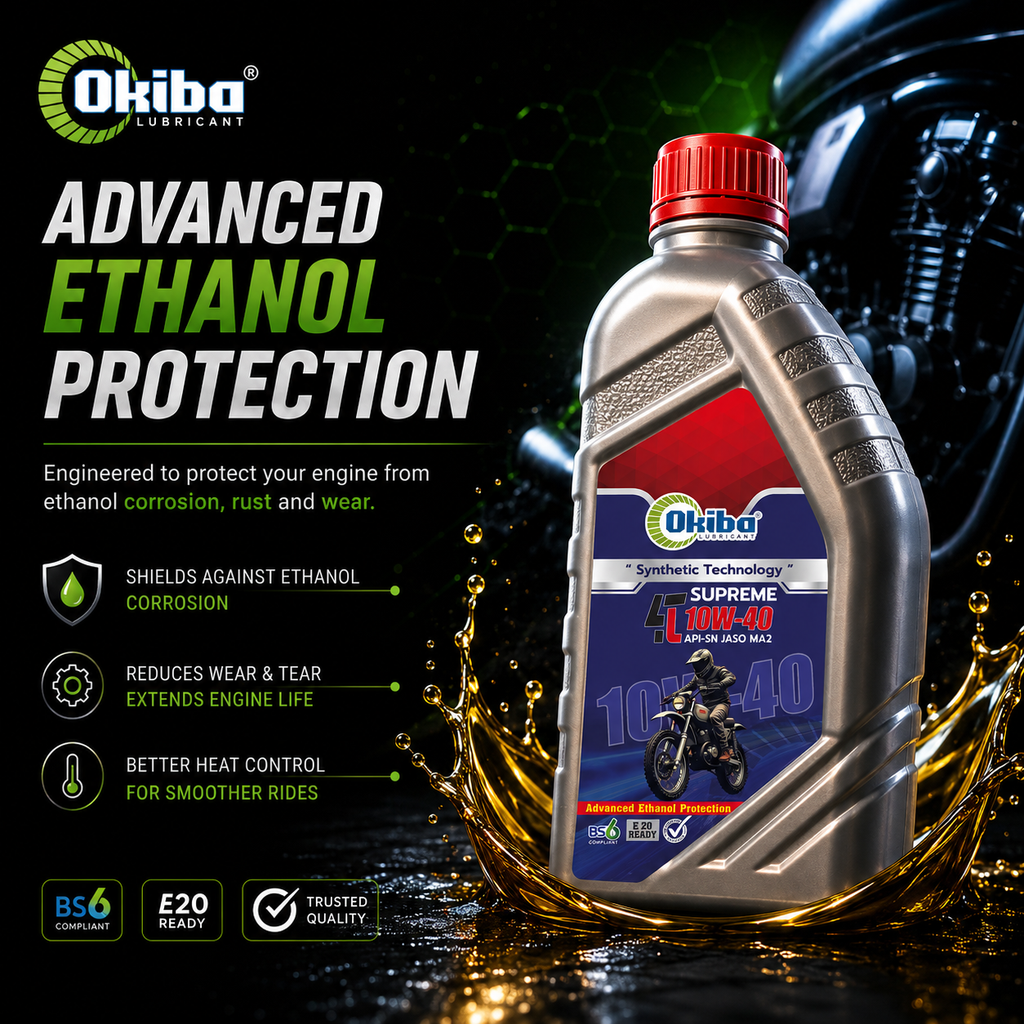 OKIBA Supreme 4T 10W40 Synthetic Technology Engine Oil – 1200 ml