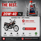 OKIBA Premium 4T 20W40 Fully Synthetic Engine Oil – 1L