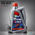 OKIBA Premium 4T 20W40 Fully Synthetic Engine Oil – 1L