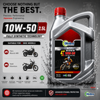 OKIBA Rider 4T 10W50 Synthetic Technology Engine Oil – 2.5L