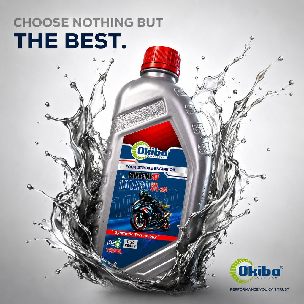 OKIBA Supreme 4T 10W30 Synthetic Technology Engine Oil – 1200 ml